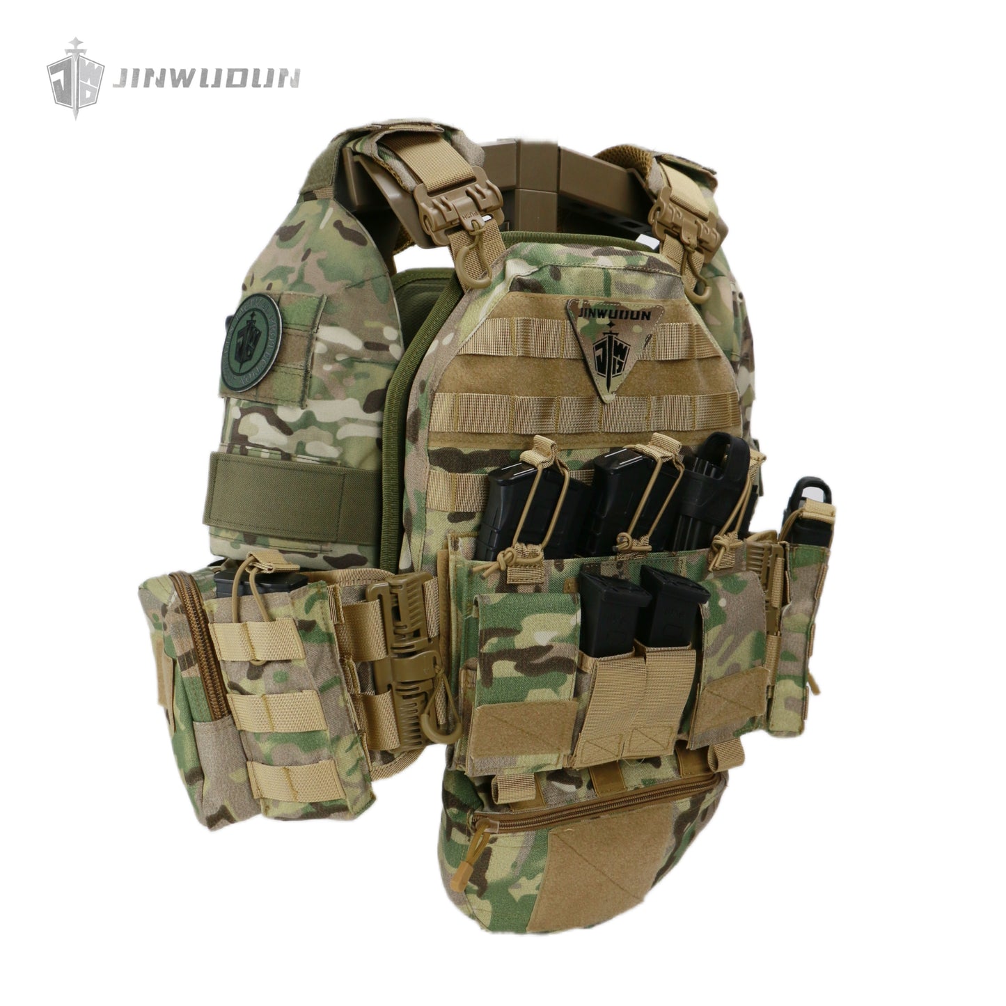 NIJ IV 6094 Tactical vest body armor/quick release system-MultiCam