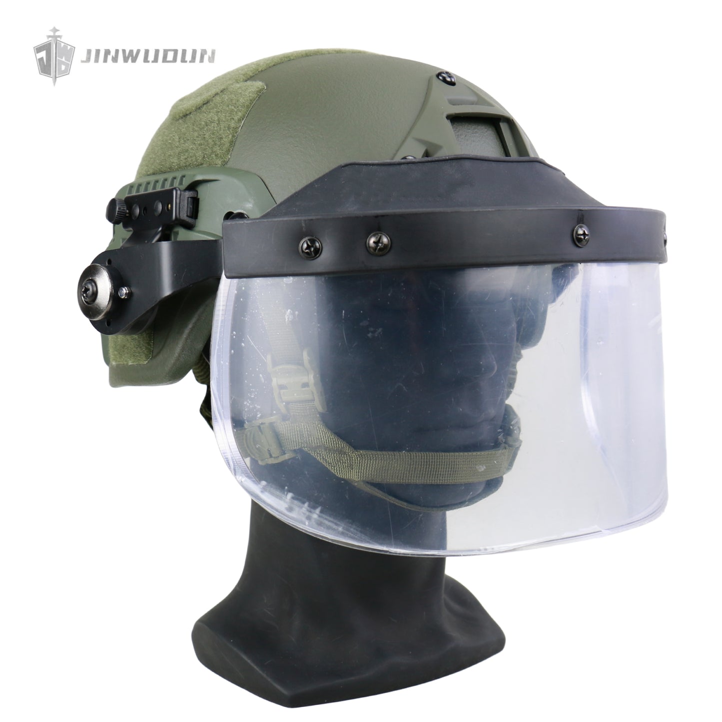 NIJ IIIA level bulletproof face shield with waterproof silicone layer, universal tactical equipment bulletproof face shield