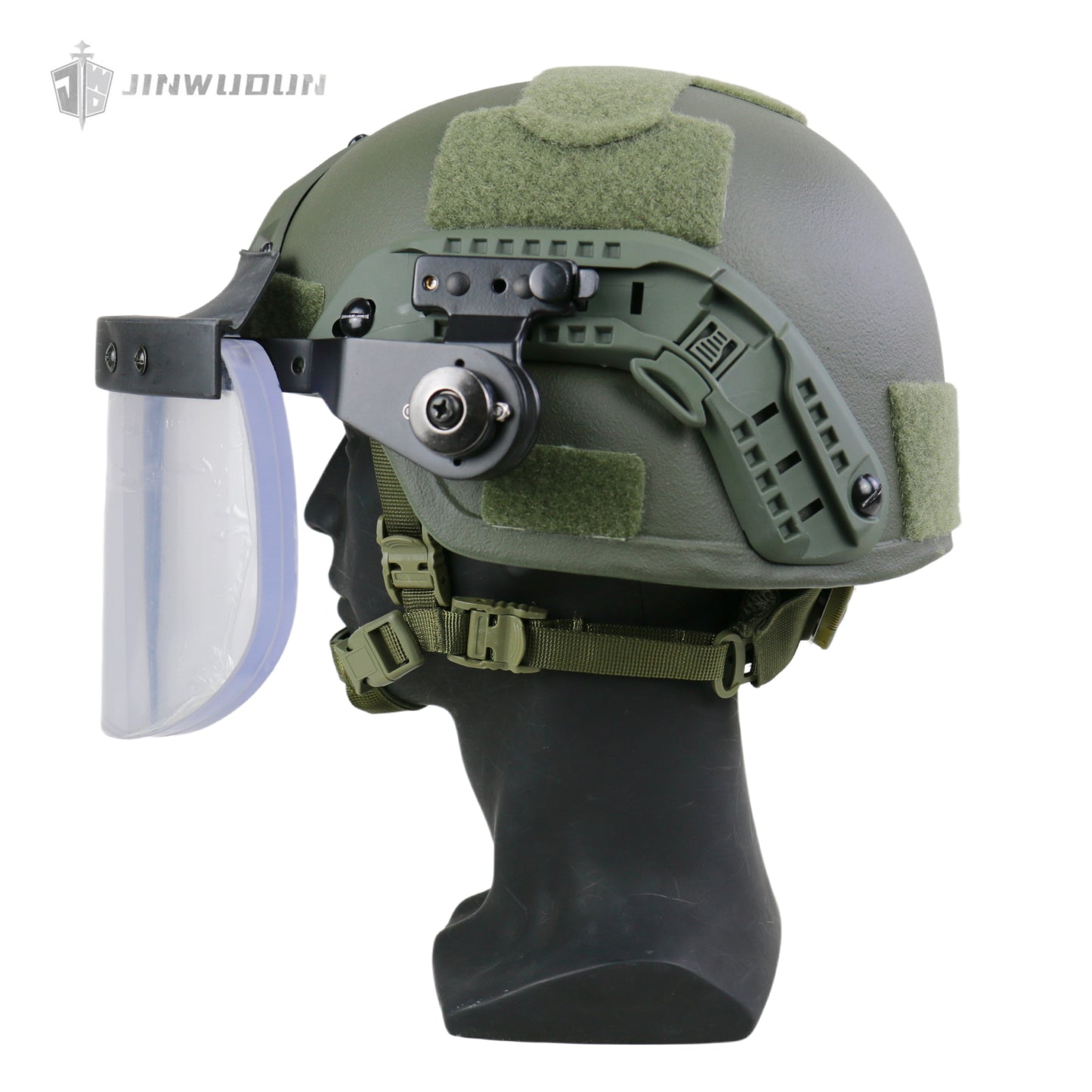NIJ IIIA level bulletproof face shield with waterproof silicone layer, universal tactical equipment bulletproof face shield
