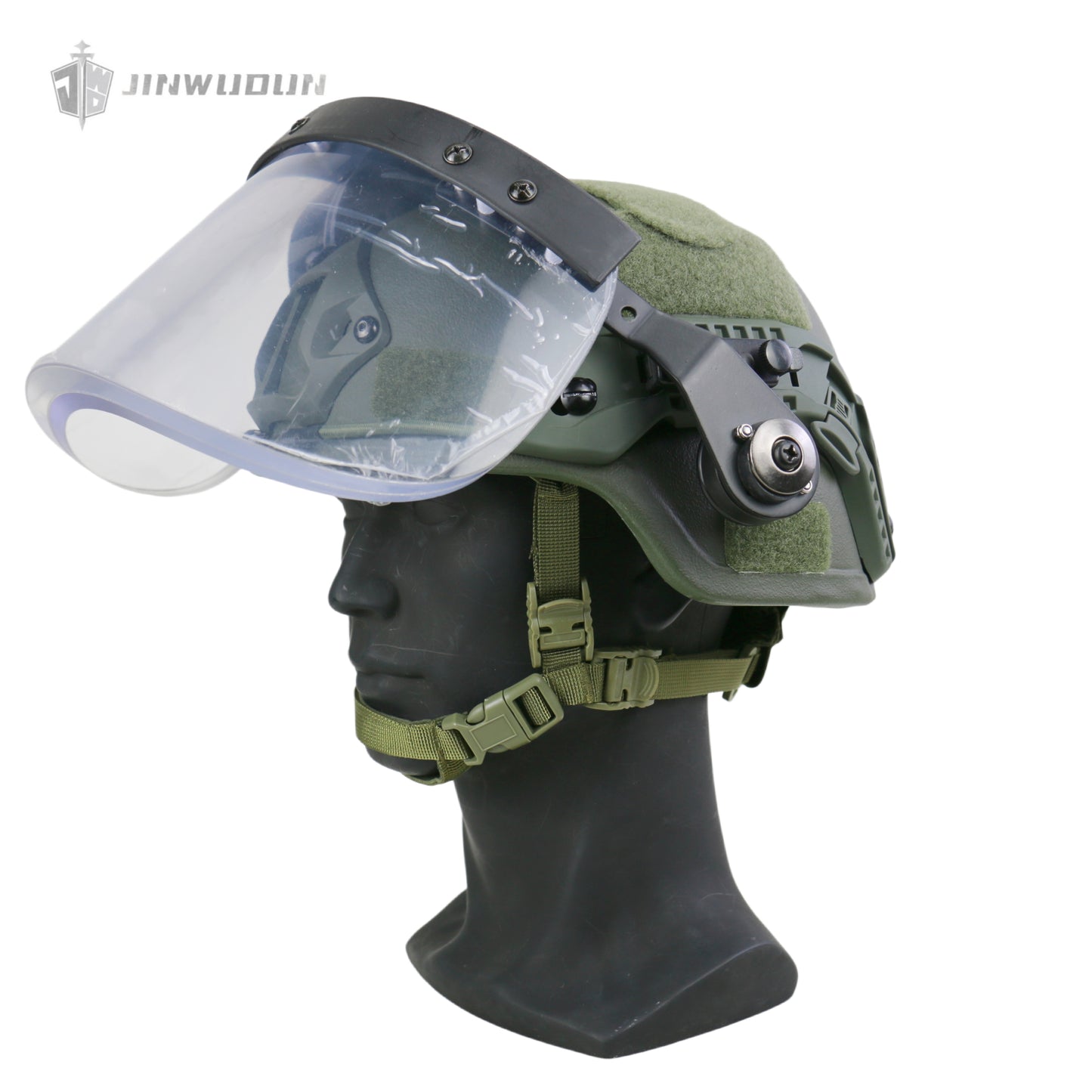 NIJ IIIA level bulletproof face shield with waterproof silicone layer, universal tactical equipment bulletproof face shield