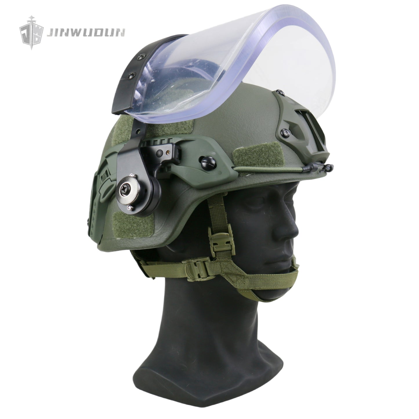 NIJ IIIA level bulletproof face shield with waterproof silicone layer, universal tactical equipment bulletproof face shield