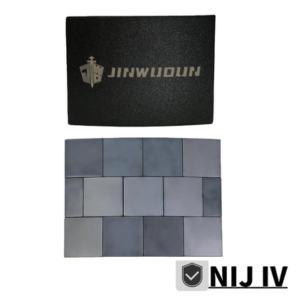 LEVEL NIJ IV+spray polyurea coating, 6*8inch ,Alumina ceramic/Silicon carbide ceramic+PE bulletproof waist plate