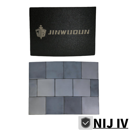 LEVEL NIJ IV+spray polyurea coating, 6*8inch ,Alumina ceramic/Silicon carbide ceramic+PE bulletproof waist plate