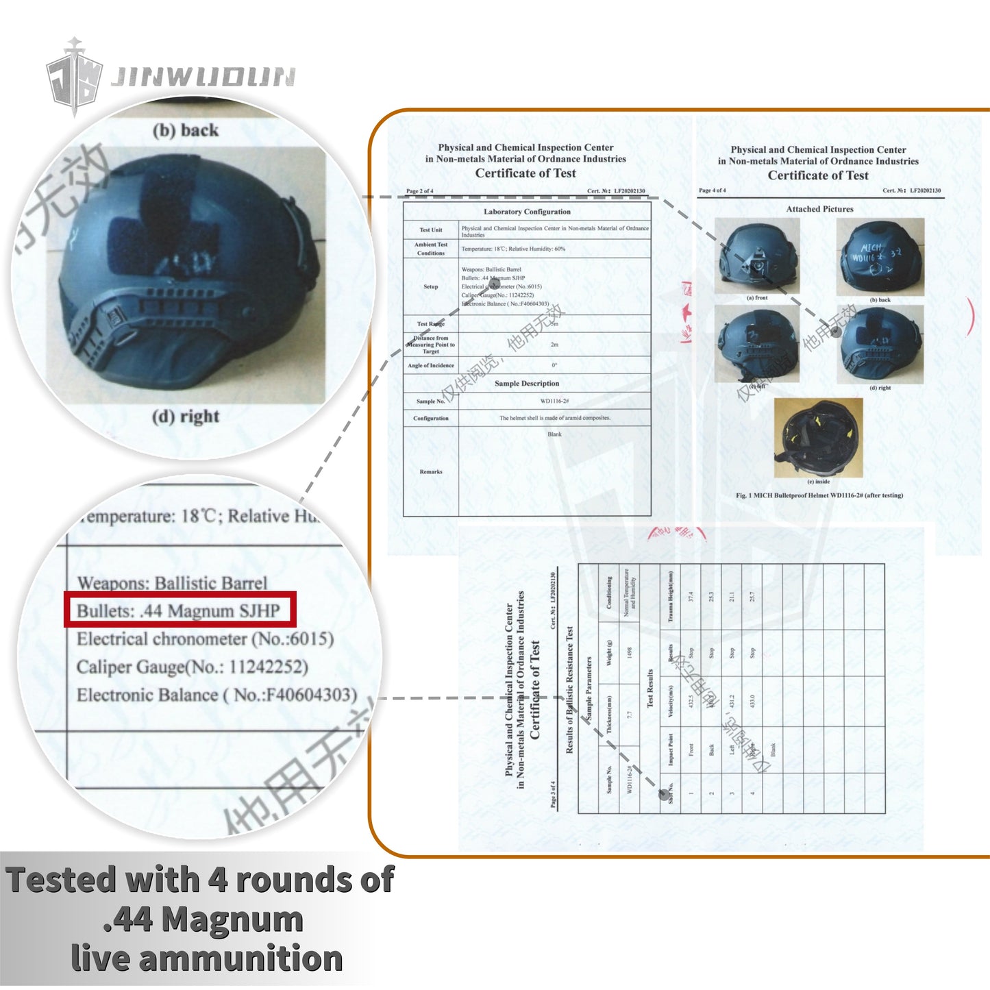 MICH2000/ACH bulletproof helmet - US NIJ Standard Level IIIA