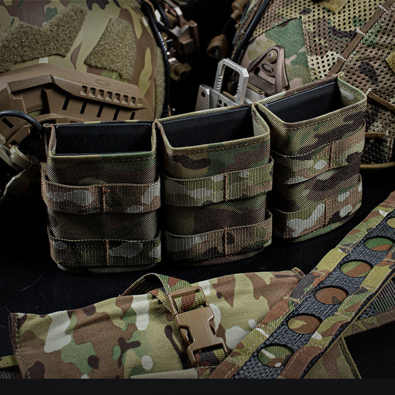Tactical expansion combat molle accessory bag FAST triple 5.56 function pack (medium)