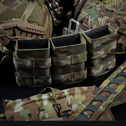 Tactical expansion combat molle accessory bag FAST triple 5.56 function pack (medium)