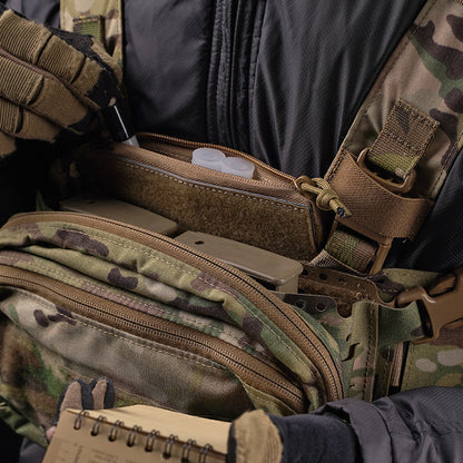 Tactical vest chest expansion accessories storage bag G buckle panel adapter multi-purpose management bag