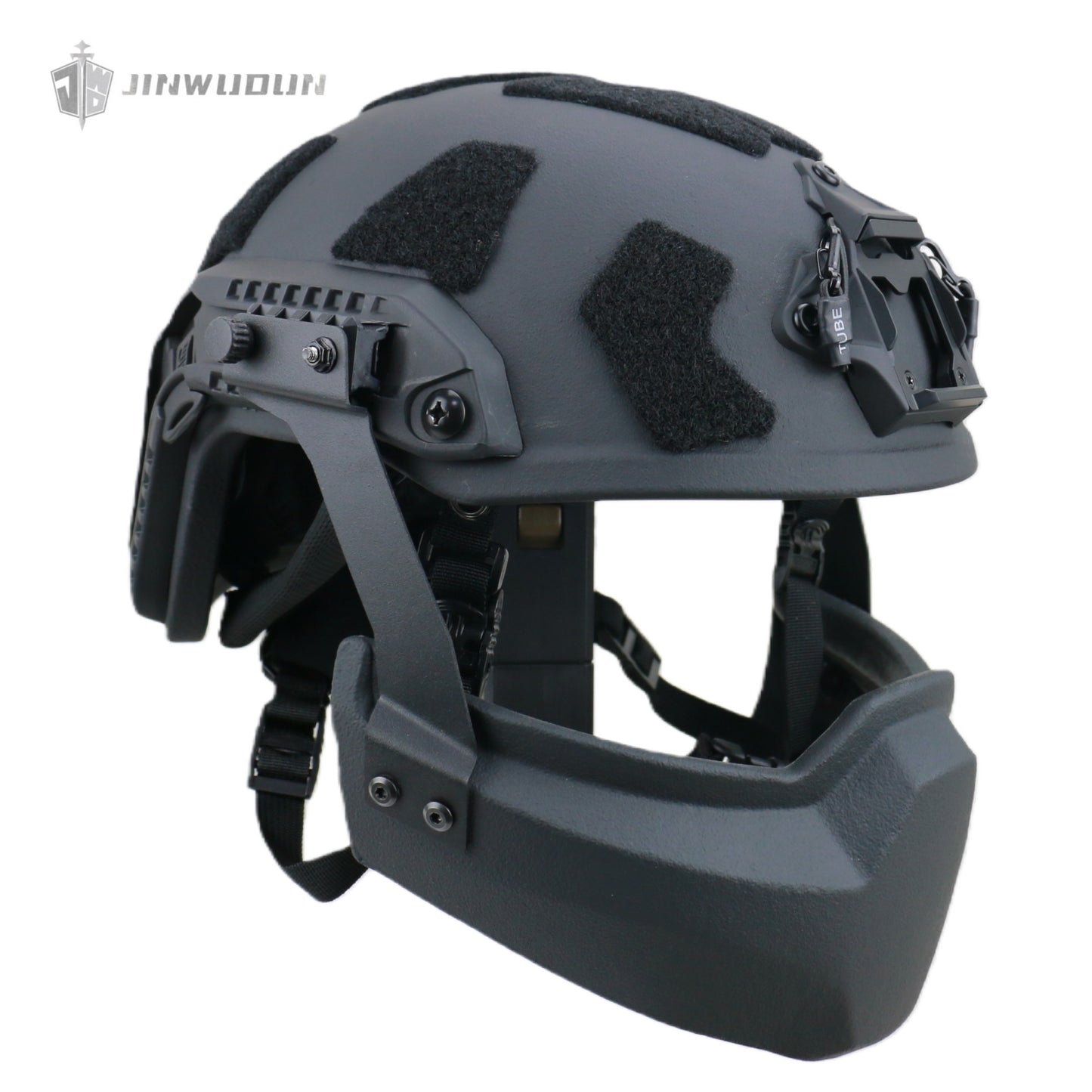 JWD-NIJ IIIA bulletproof jaw guard FAST helmet dedicated bulletproof mask can be removed