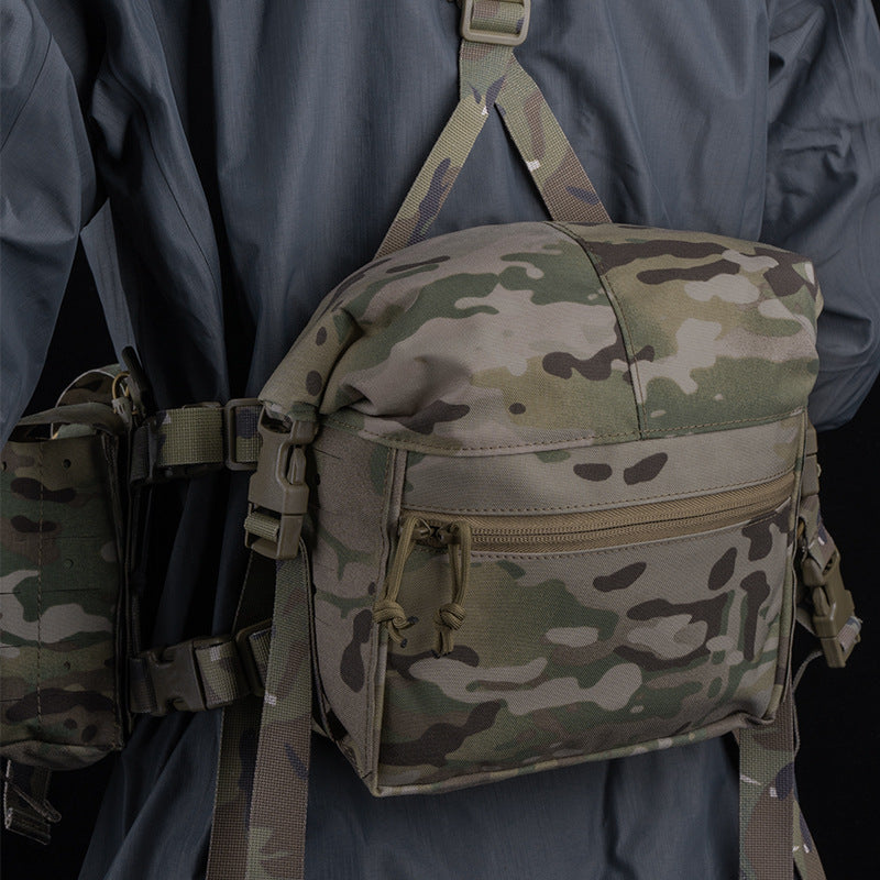 Alpha Tactical Chest Mount Compatible with VE-86 Storage Expansion Bag Open Pocket for Easy Access