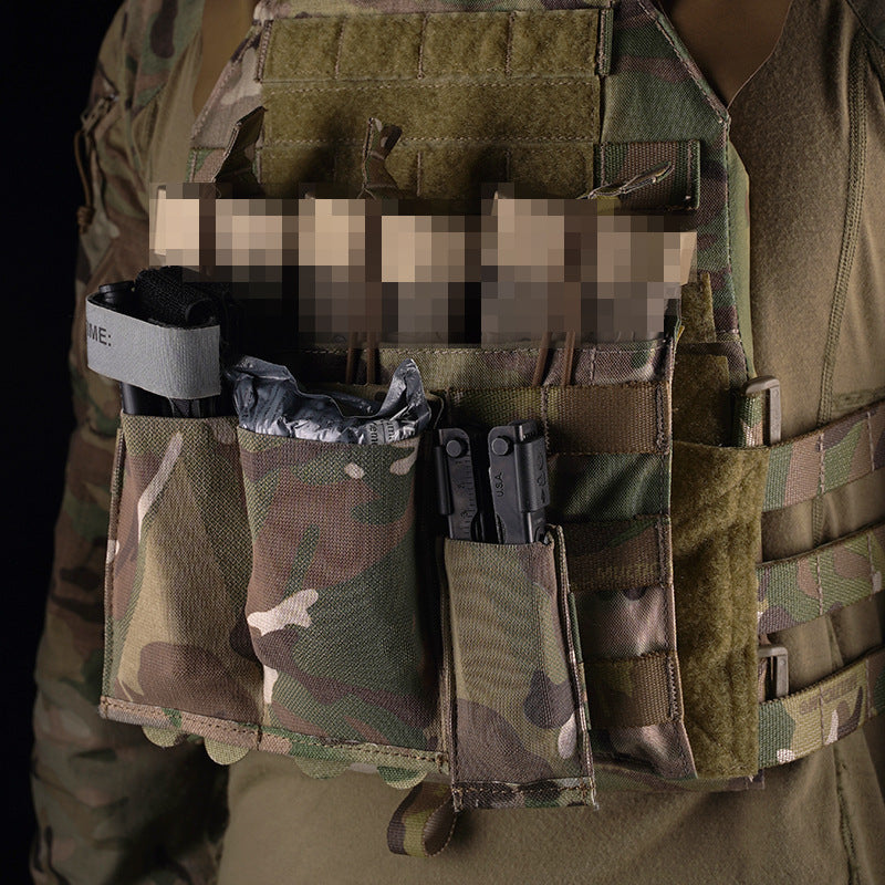 Outdoor tactical 5.56 storage molle mount bag lightweight elastic double function bag