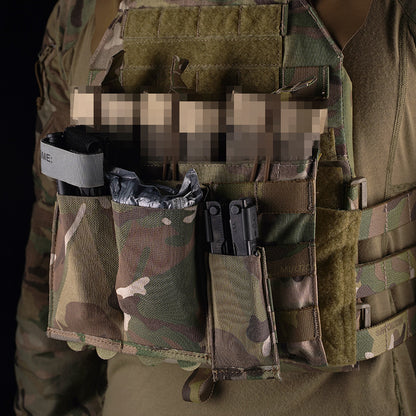 Outdoor tactical 5.56 storage molle mount bag lightweight elastic double function bag