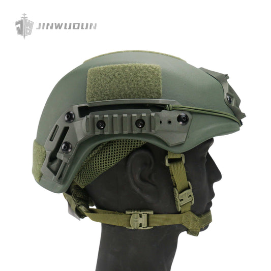 High-Cut WENDY Tactical Helmet - NIJ IIIA Protection Level with Polyurea Coating for Enhanced Impact Resistance