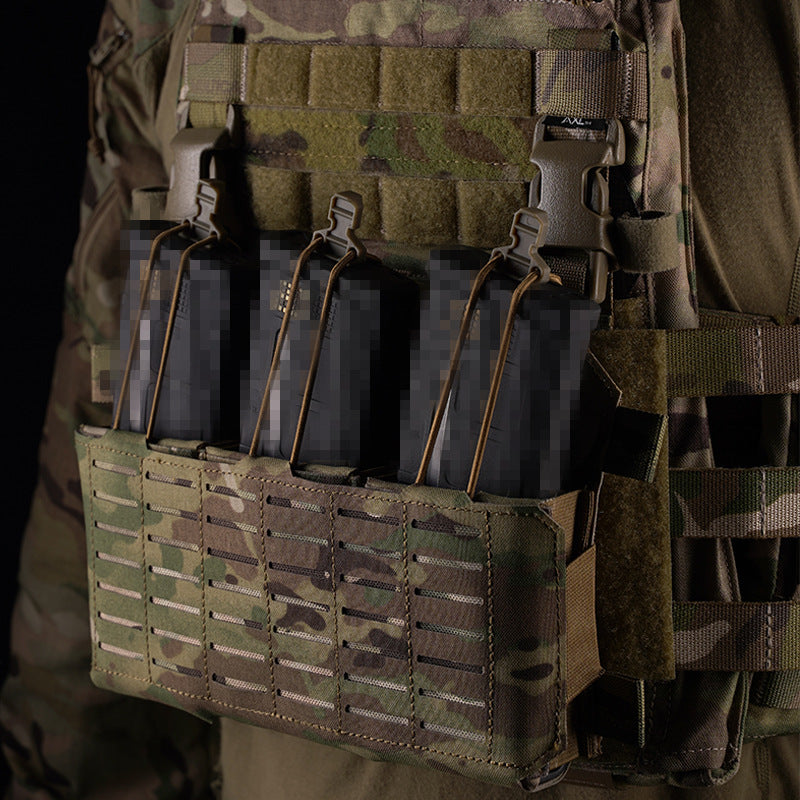 Multi-purpose triple function package MOLLE faceplate for VE-84-ACC-03/04