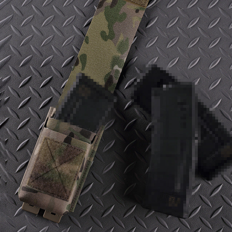 Flip double rifle magazine bag accessory bag Molle mount tactical vest expansion accessory bag