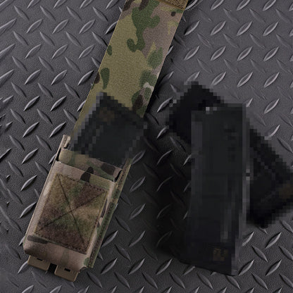 Flip double rifle magazine bag accessory bag Molle mount tactical vest expansion accessory bag