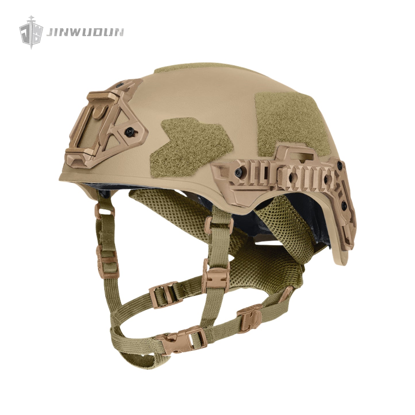 WENDY EX RAIL 3.0, tactical riot helmet made of ABS material with grain sandblasting process