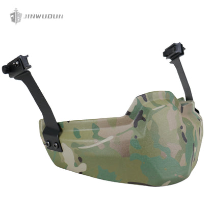 JWD-NIJ IIIA bulletproof jaw guard FAST helmet dedicated bulletproof mask can be removed