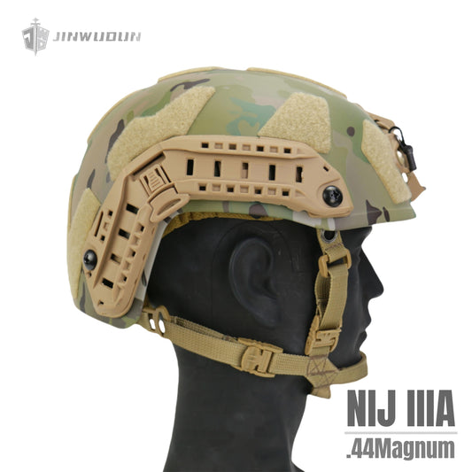NIJ IIIA Protection FAST SF Bulletproof Helmet - High-Performance Aramid Material, Wendy Dual-Layer Suspension Liner