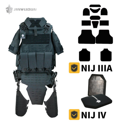 "BISON"Level IIIA/IV-Full protection bulletproof vest-Military Tactical Vest